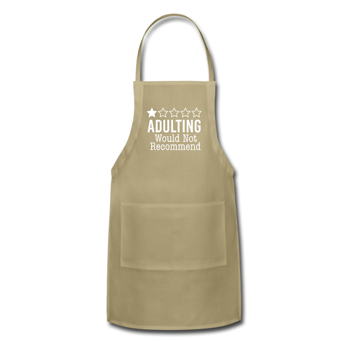 1 Star Adulting Adjustable Apron - khaki