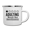 1 Star Adulting Camper Mug - white