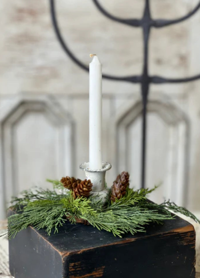 2” Advent Greens Candle Ring