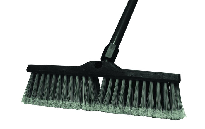 24" Floor Push Broom- Multi-Surface, Polypropylene/Plastic