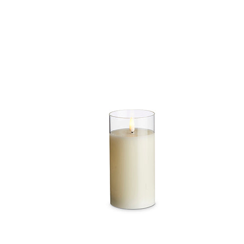 3" X 6" Clear Glass Candle