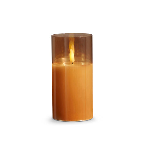 3" X 6" Clear Glass Candle