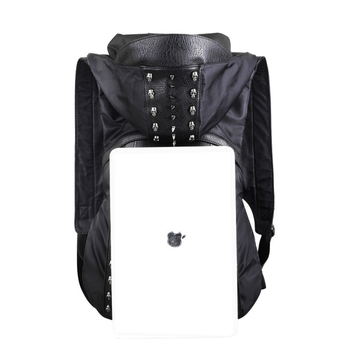 3D Skull Leather Backpack