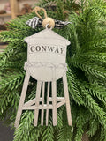 Conway Water Tower Small Town Custom Christmas Ornament