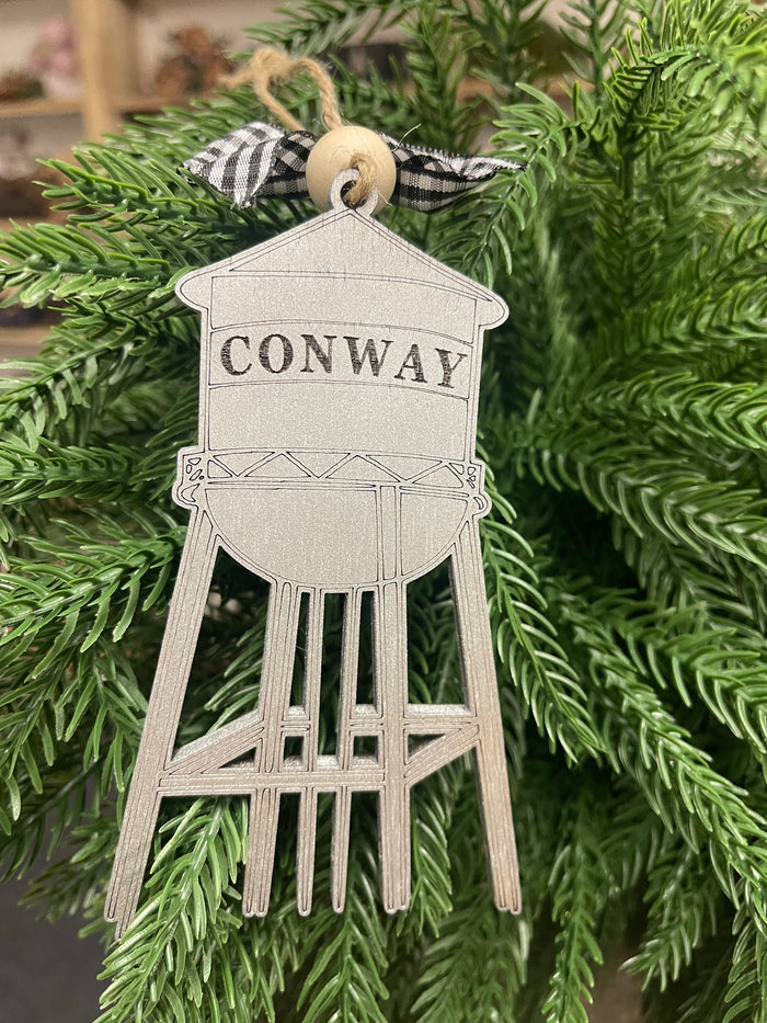 Conway Water Tower Small Town Custom Christmas Ornament