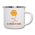 A-Mean-O Acid Science Joke Camper Mug - white
