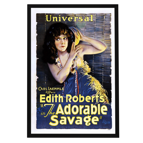 "Adorable Savage" (1920) Framed Movie Poster
