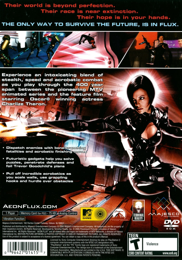 Aeon Flux PS2 - Video Game - Used - CaveGamers - Image 2