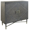 Aidanburg A4000057 Antique Black Accent Cabinet