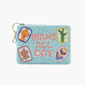 America & Beyond - Mahj all day Beaded Coin Pouch by America & Beyond