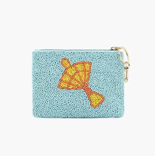 America & Beyond - Mahj all day Beaded Coin Pouch by America & Beyond