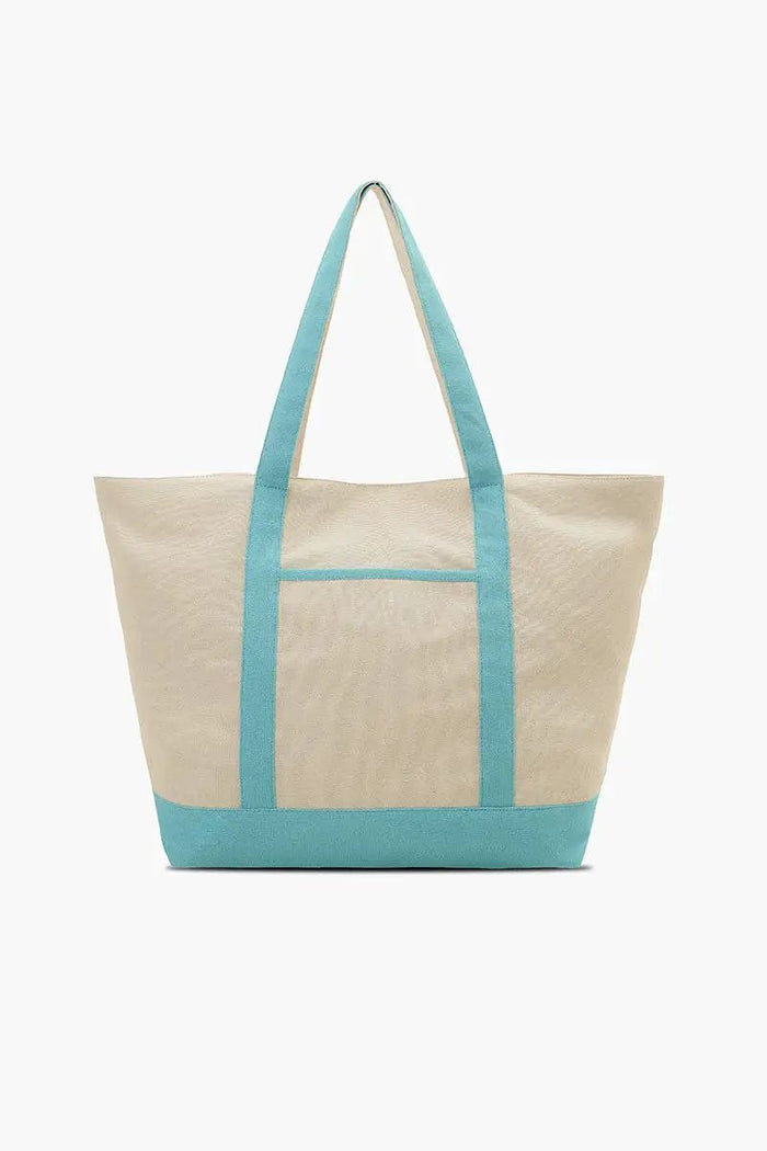 America & Beyond - Mahjong Harbor Fully Hand-Beaded Large Boat Tote by America & Beyond