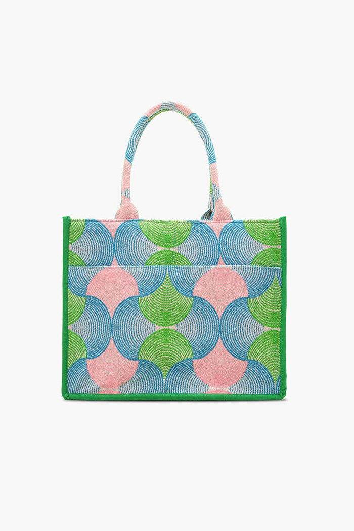 America & Beyond - Mahjong Muse Hand-Beaded Large Book Tote by America & Beyond