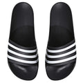 Aqua 3-Stripes Adult Slip-On Sandals
