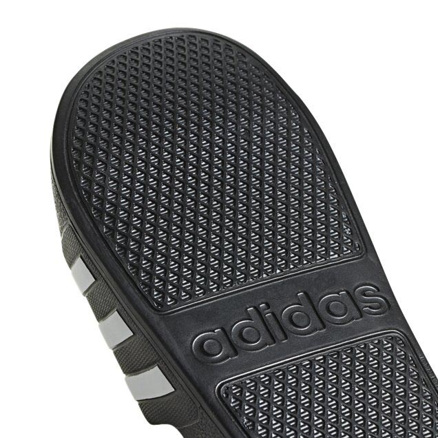 Aqua 3-Stripes Adult Slip-On Sandals