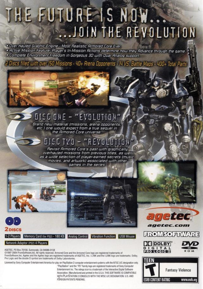 Armored Core Nexus [2 Discs] PS2 - Video Game - Used - CaveGamers - Image 2