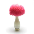 Vintage Avon Fluff Puff with bright pink powder pouf