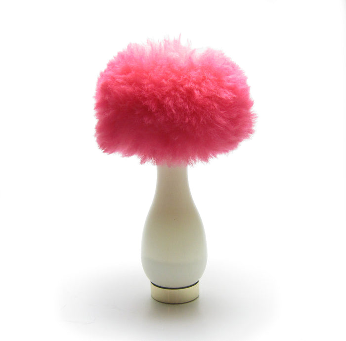 Vintage Avon Fluff Puff with bright pink powder pouf