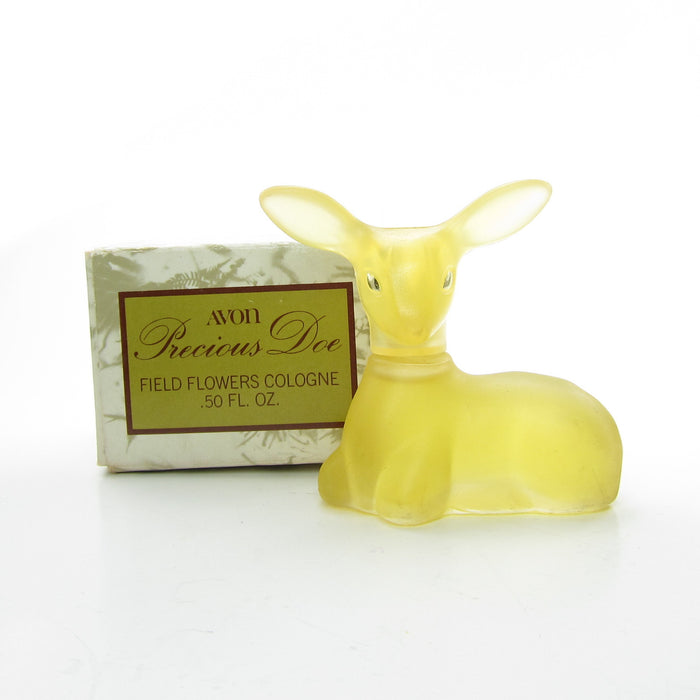 Avon Precious Doe Field Flowers cologne bottle