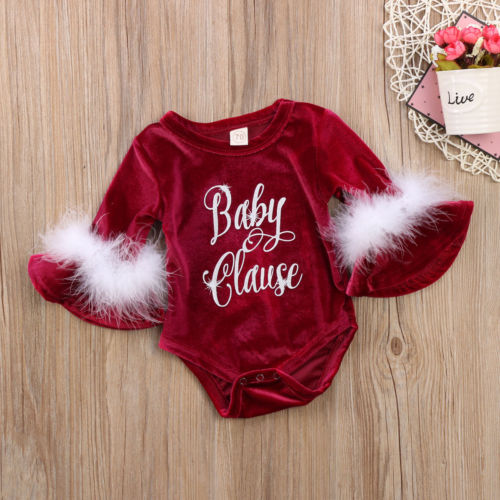 Baby Clause Velvet Jumpsuit
