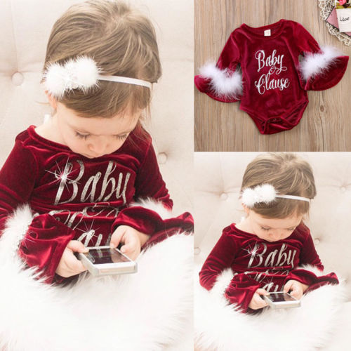 Baby Clause Velvet Jumpsuit