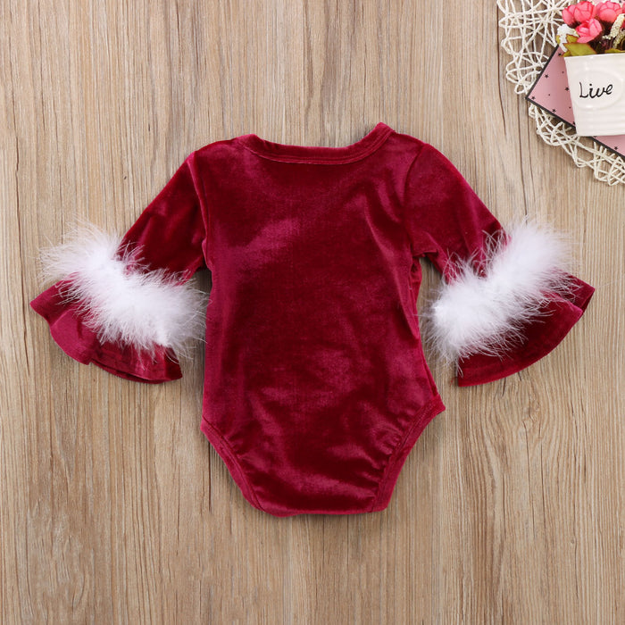 Baby Clause Velvet Jumpsuit