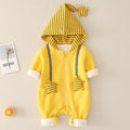 Baby Yellow 3D Star Unisex Jumpsuit