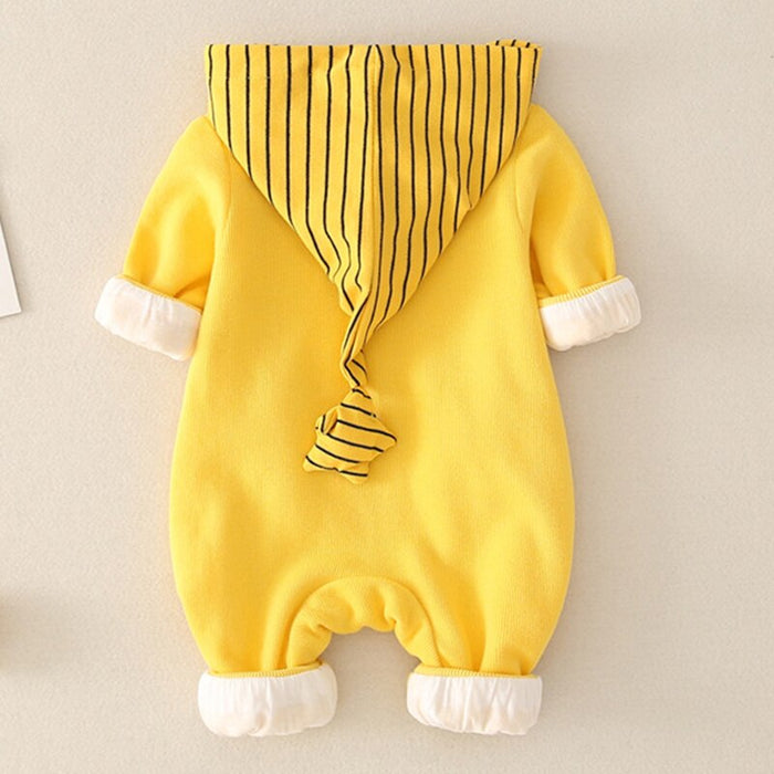 Baby Yellow 3D Star Unisex Jumpsuit