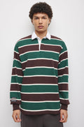Barbarian Rugby in Brown/Bottle Green/Ivory