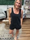Beach Please Romper - Black