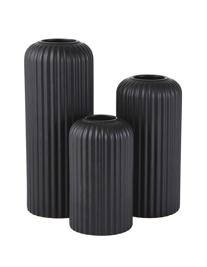 Black Ceramic Vase