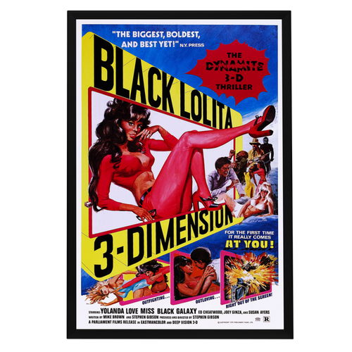 "Black Lolita" (1975) Framed Movie Poster