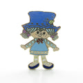 Blueberry Muffin pin gold enamel Strawberry Shortcake jewelry