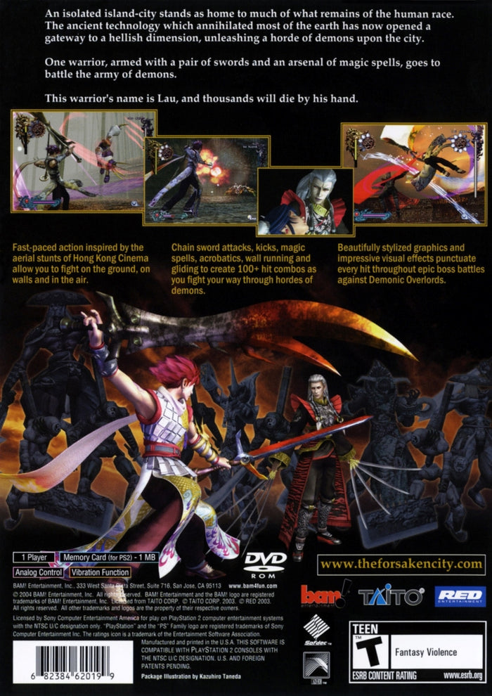 Bujingai The Forsaken City PS2 - Video Game - Used - CaveGamers - Image 2