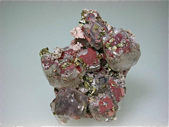 Calcite with Chalcopyrite and Hematite Miniature 2.3 x 5 x 6 cm $75. Online July13