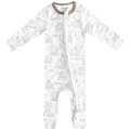 Copper Pearl Zip Up Footie - Gage
