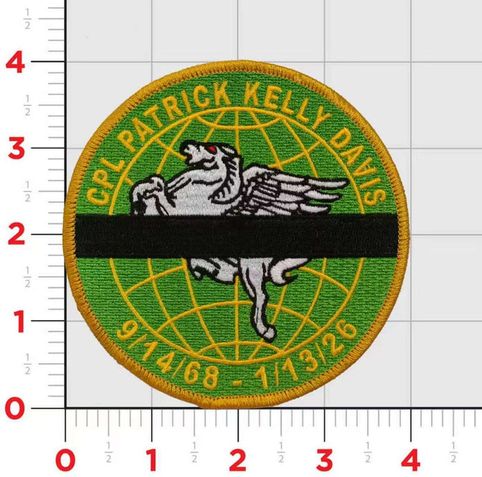 CPL Patrick Kelly Davis Memorial Patch, Sticker and Coin