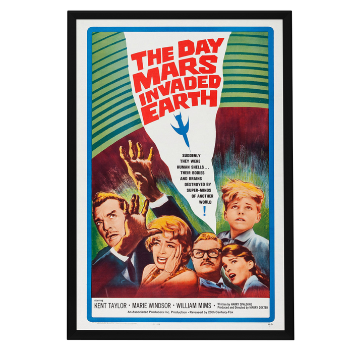 "Day Mars Invaded Earth" (1963) Framed Movie Poster