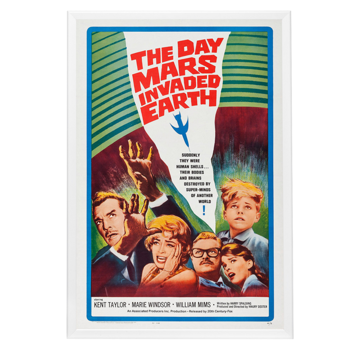 "Day Mars Invaded Earth" (1963) Framed Movie Poster