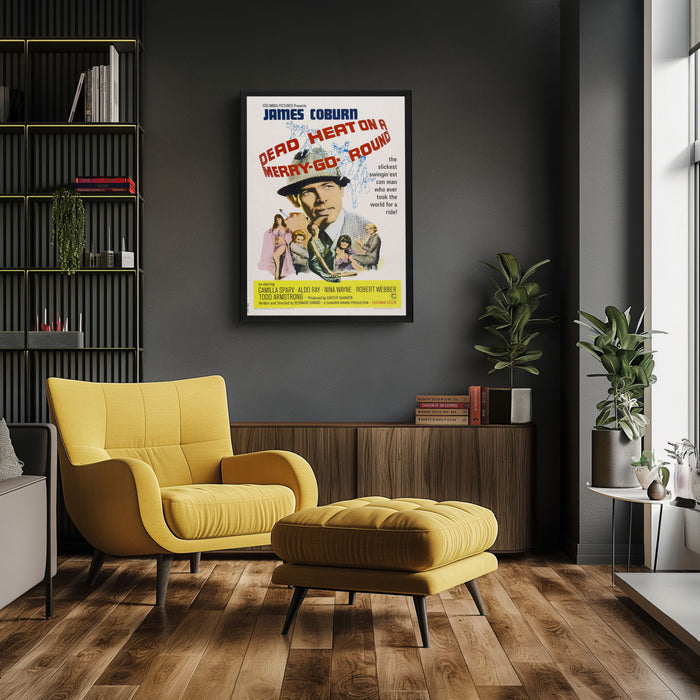 "Dead Heat On A Merry-Go-Round" (1966) Framed Movie Poster