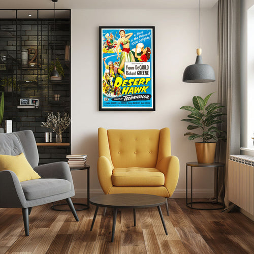 "Desert Hawk" (1950) Framed Movie Poster