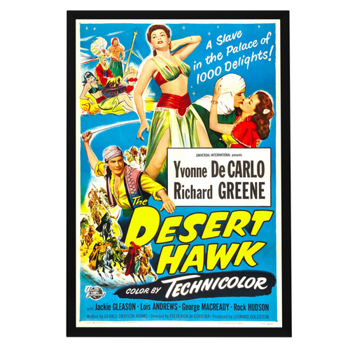 "Desert Hawk" (1950) Framed Movie Poster