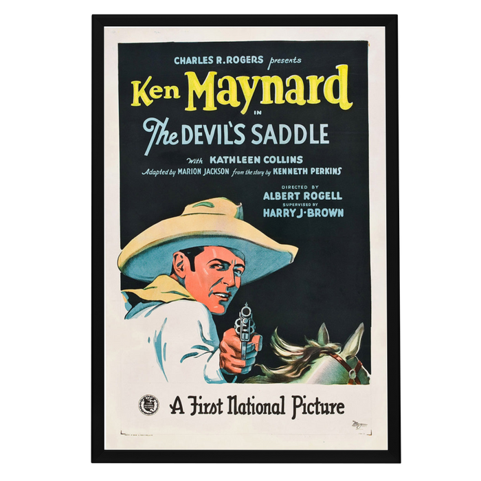 "Devil's Saddle" (1927) Framed Movie Poster