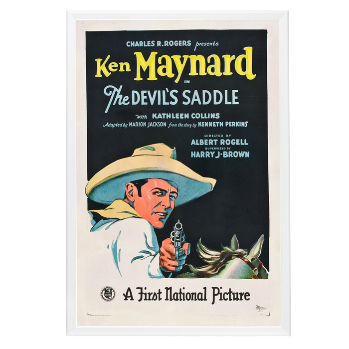 "Devil's Saddle" (1927) Framed Movie Poster
