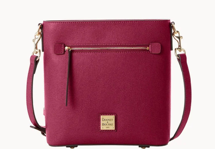 Dooney & Bourke Saffiano Zip Crossbody Cranberry