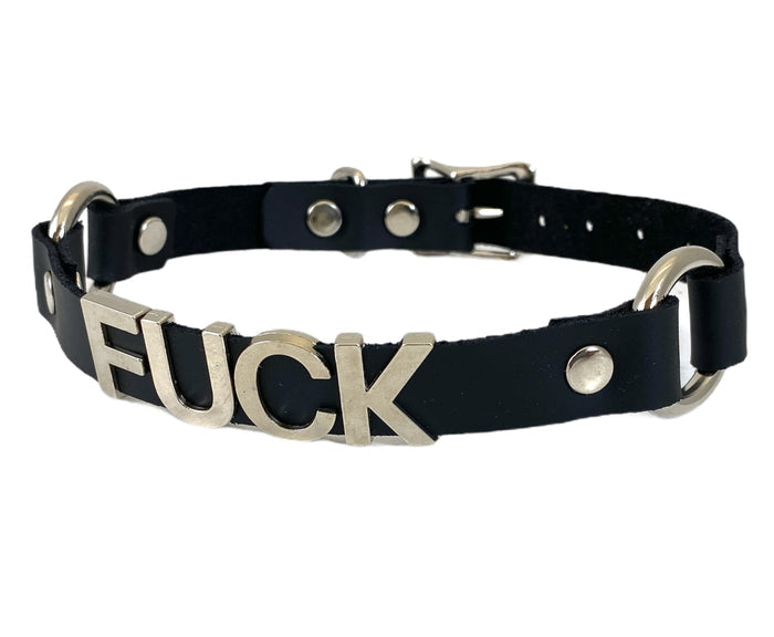 DOUBLE SIDE RING NAME CHOKER