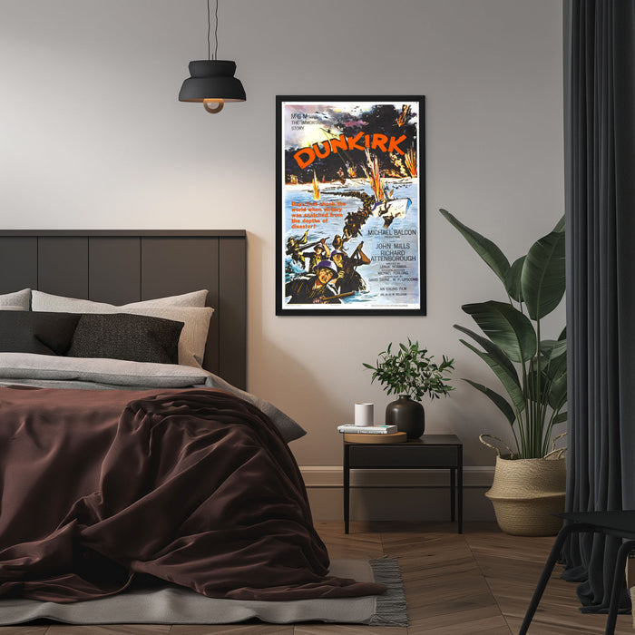"Dunkirk" (1958) Framed Movie Poster