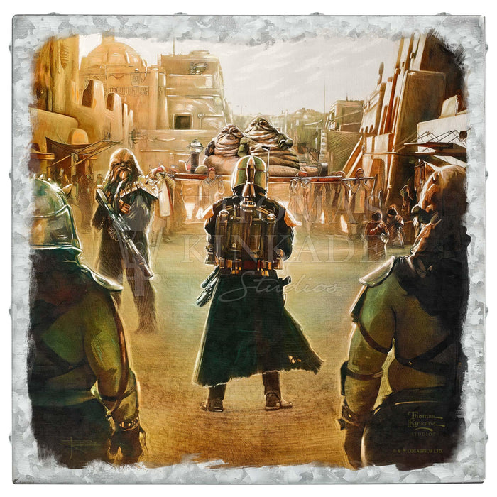 The Book of Boba Fett - A New Challenge - 14" x 14" Metal Box Art - Art Of Entertainment