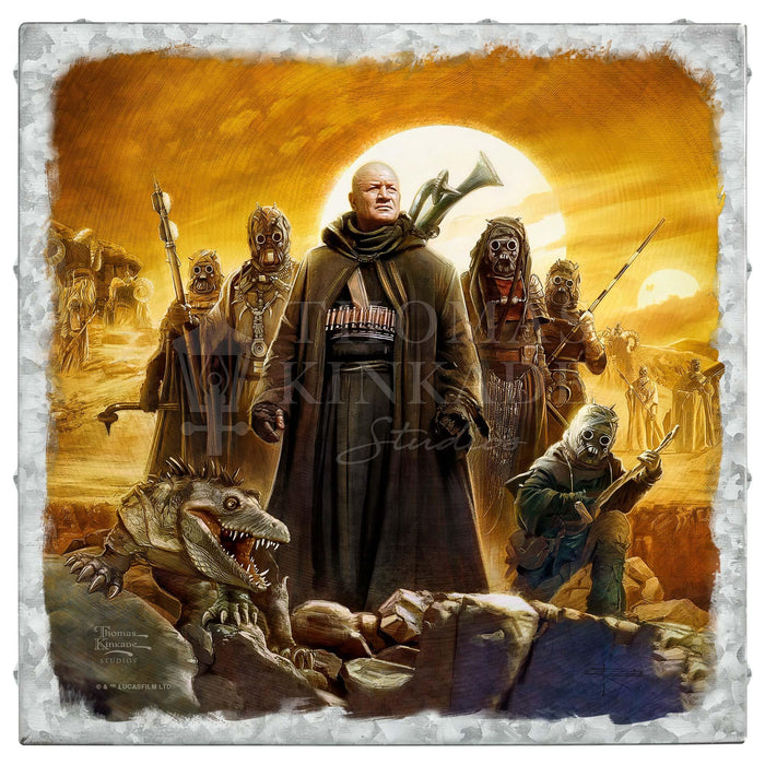 The Book of Boba Fett - Tusken Raiders - 14" x 14" Metal Box Art - Art Of Entertainment