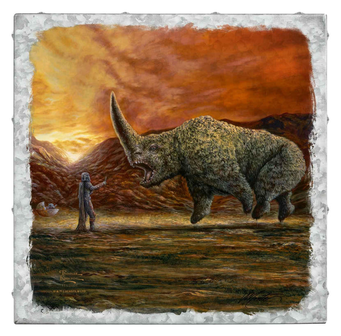 The Mandalorian - The Mudhorn - 14" x 14" Metal Box Art - ArtOfEntertainment.com
